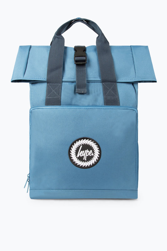HYPE AIRFORCE BLUE TWIN HANDLE ROLL-TOP BACKPACK