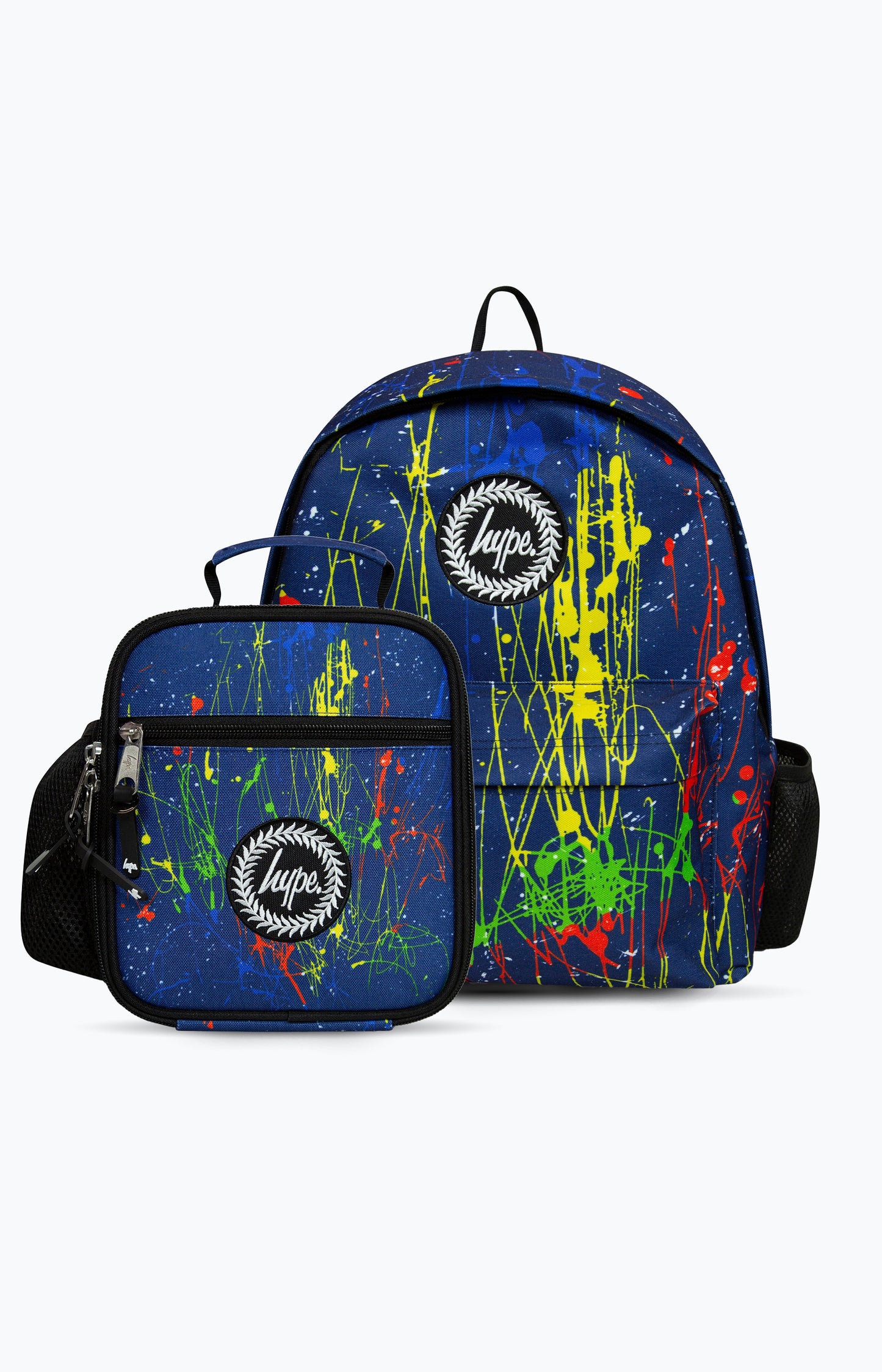 Hype Unisex Multi Splatter Backpack & Lunchbag Bundle
