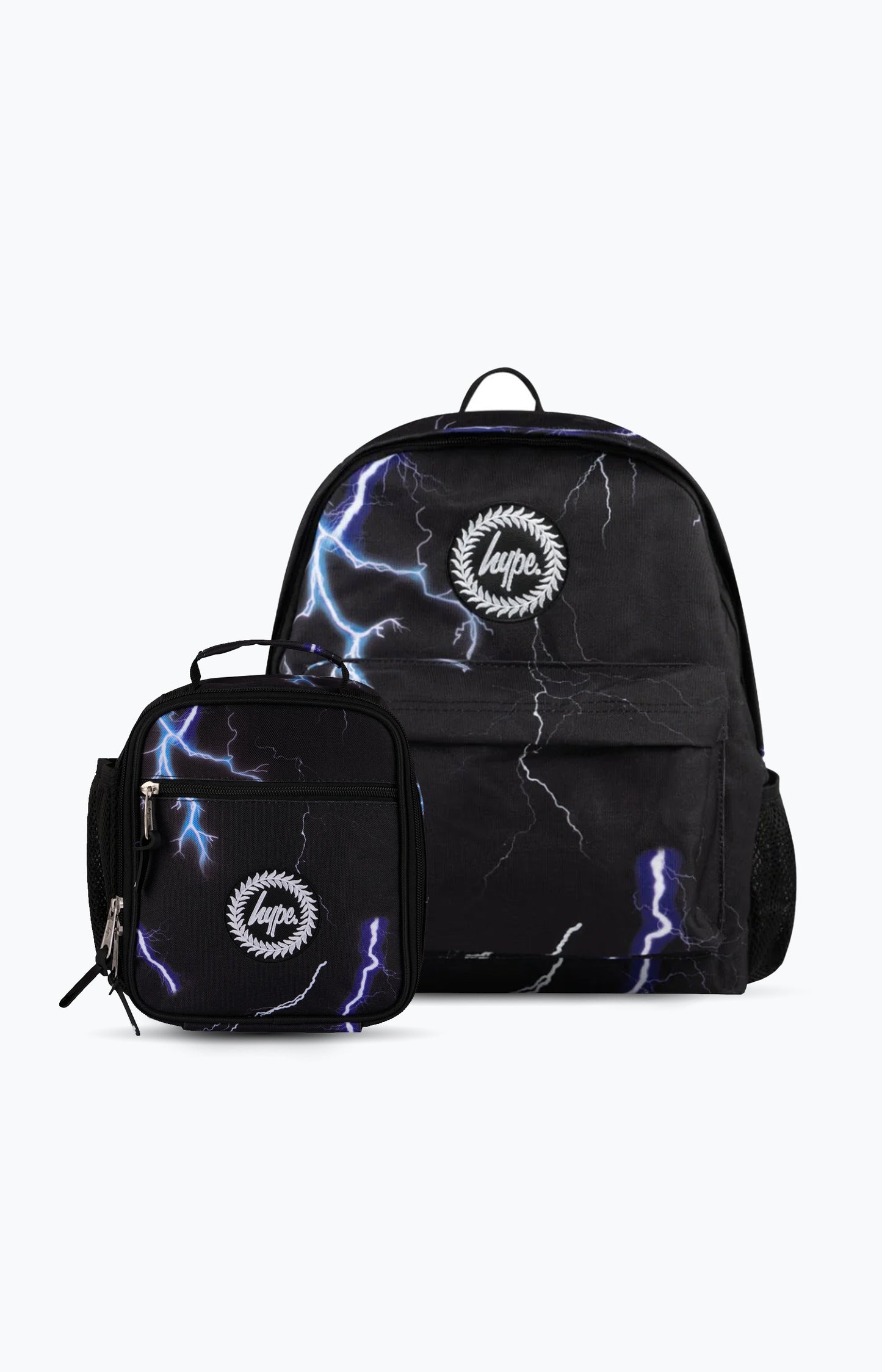 Hype Unisex Multi Black Lightning Backpack & Lunch Bag Bundle