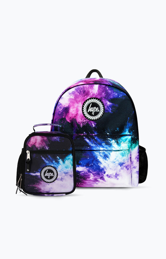 Hype Unisex Multi Chalk Dust Backpack & Lunch Bag Bundle