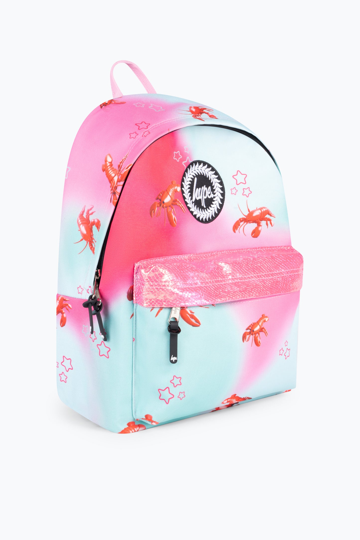 Hype Kids Pink/Mint Green Disco Lobster Iconic Backpack