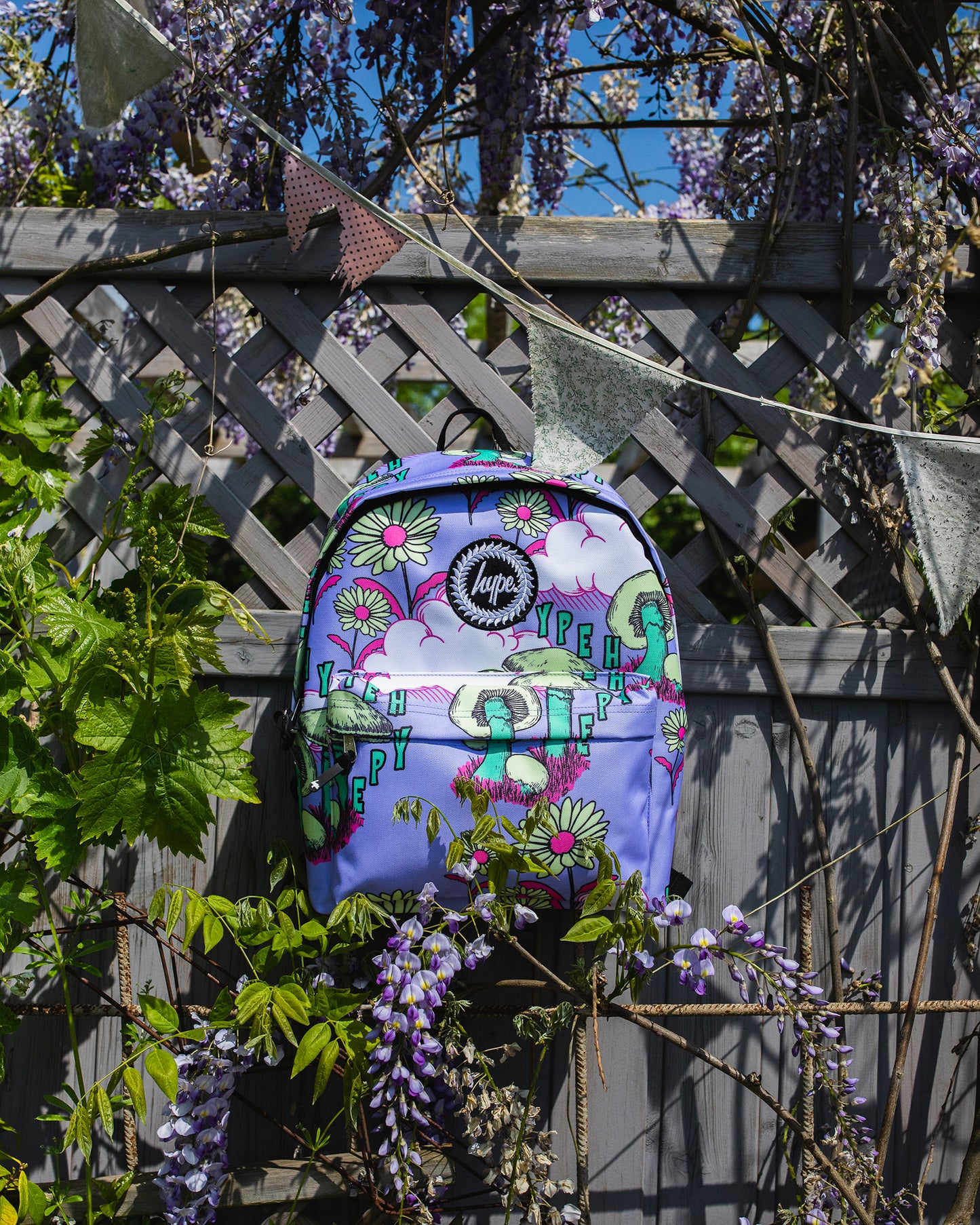 Hype Purple Mushroom Skies Backpack