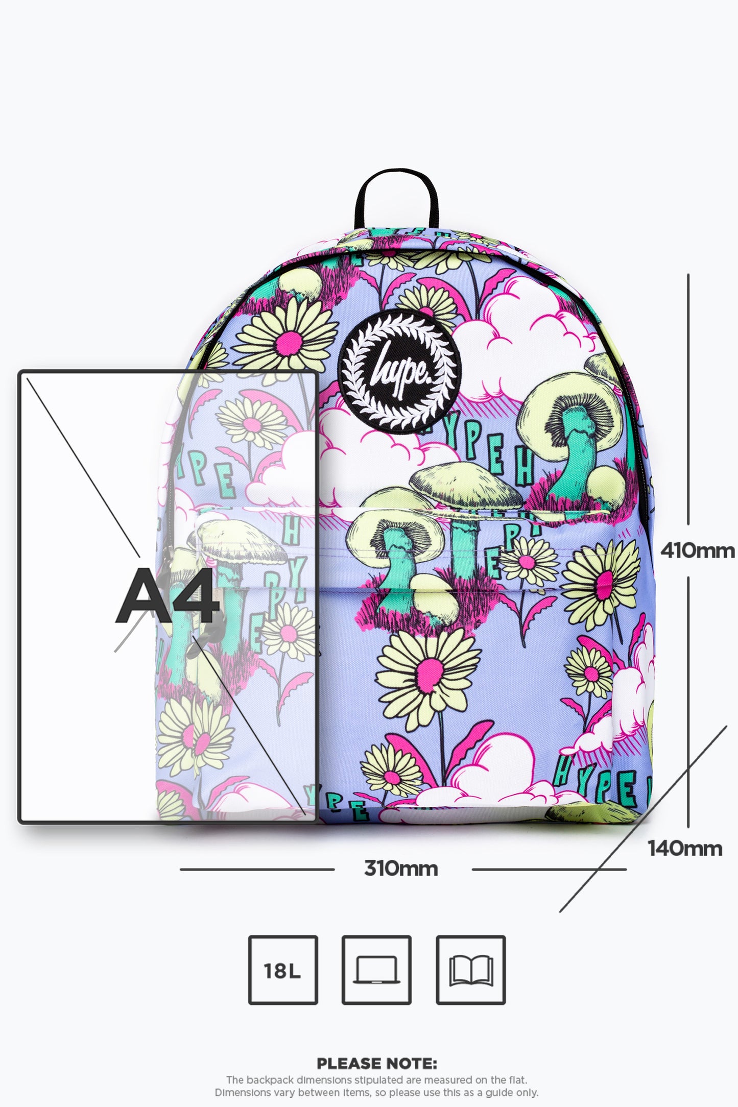 Hype Purple Mushroom Skies Backpack