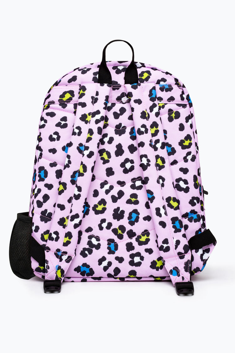 HYPE GIRLS LILAC LEOPARD ICONIC BACKPACK