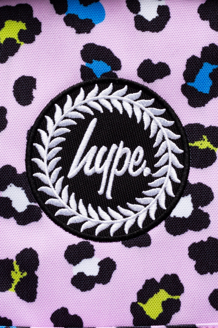 HYPE GIRLS LILAC LEOPARD ICONIC BACKPACK