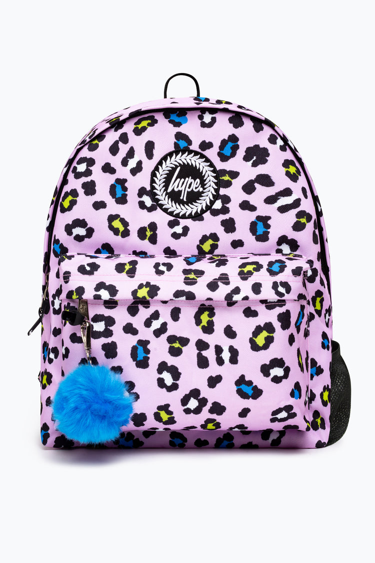 HYPE GIRLS LILAC LEOPARD ICONIC BACKPACK