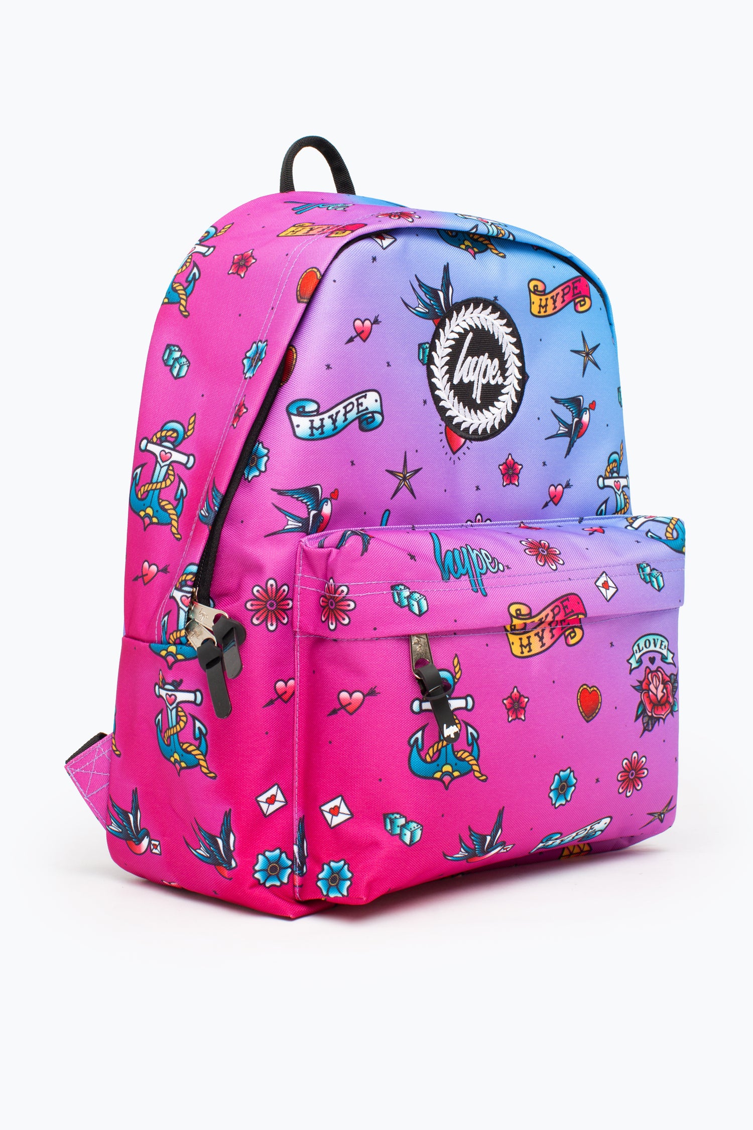 HYPE PURPLE TATTOO DOODLE FADE BACKPACK | Hype.