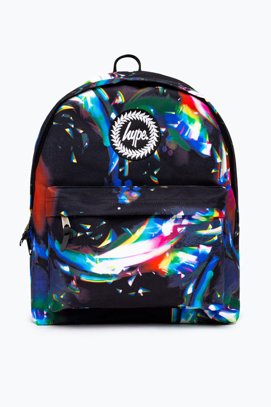 Hype Black Rainbow Refraction Backpack