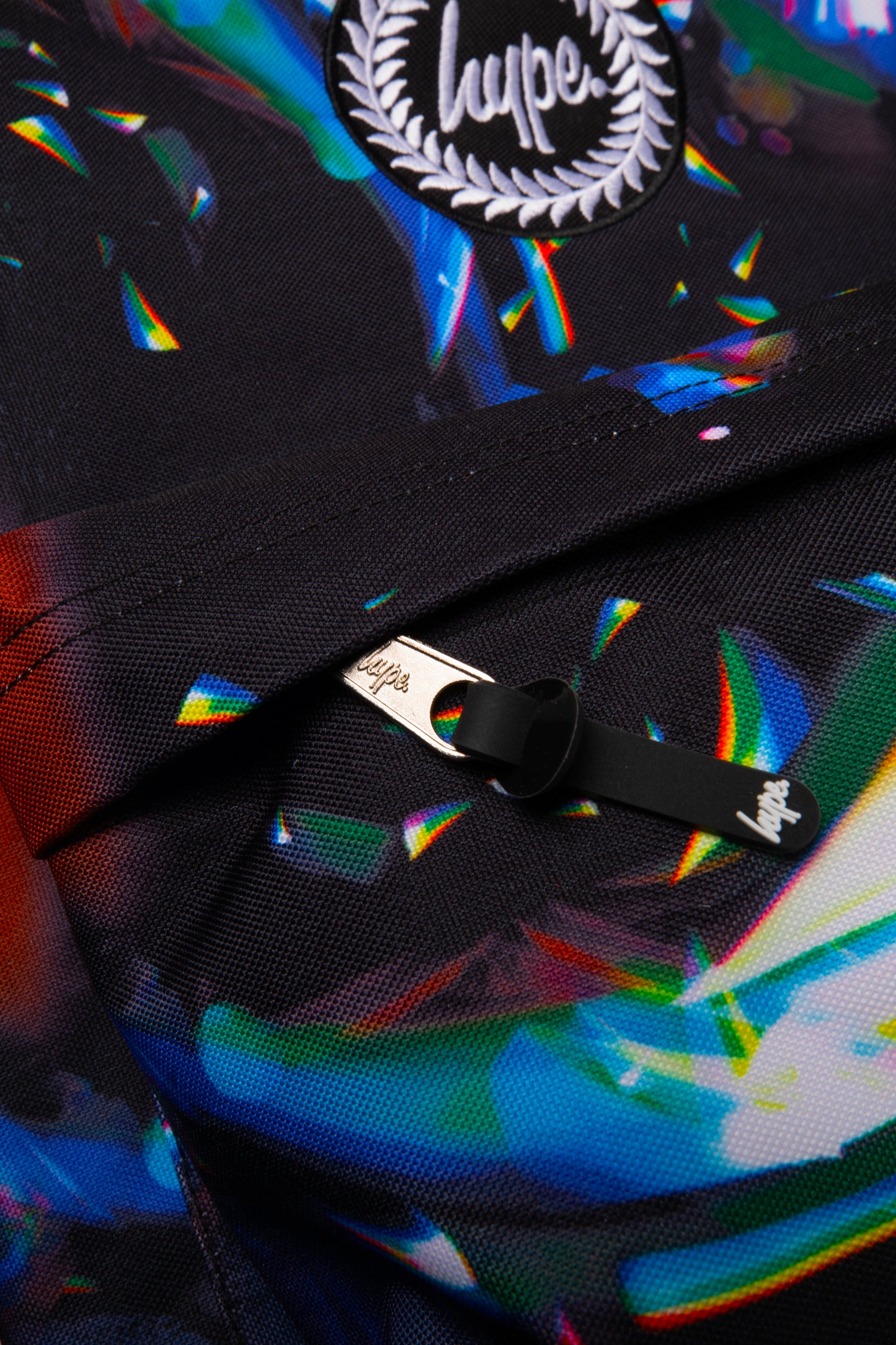 Hype Black Rainbow Refraction Backpack