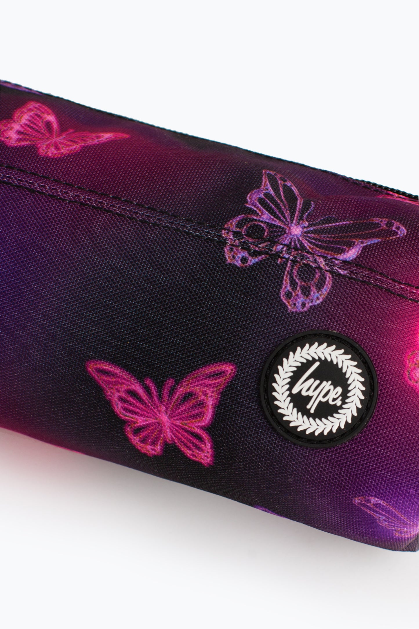 Hype Pink/Purple Glow Butterfly Pencil Case