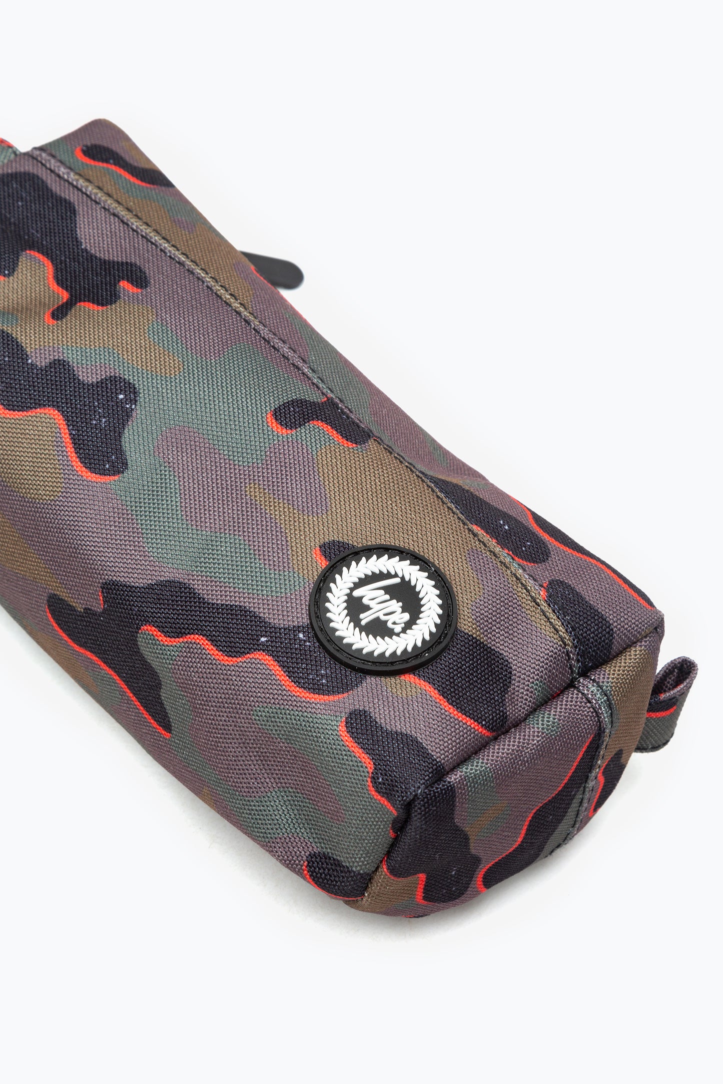 Hype Khaki Orange Pop Camo Pencil Case