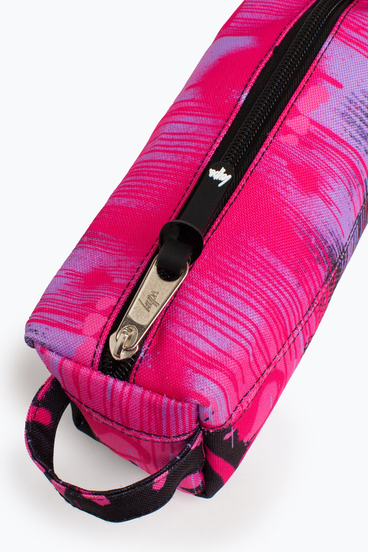 HYPE PINK HEARTS DRIP PENCIL CASE