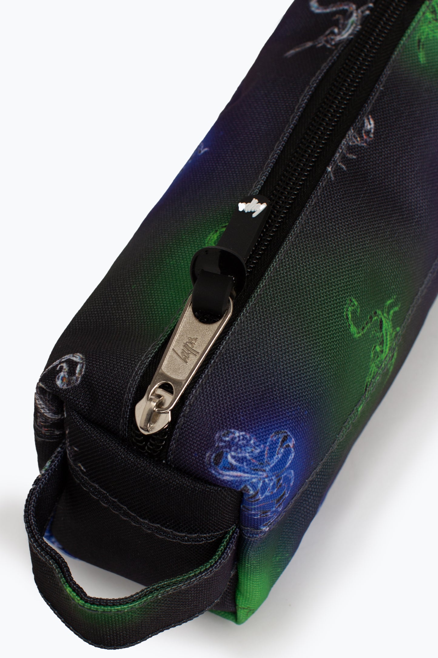 Hype Green Blue Scorpion Chrome Glow Pencil Case