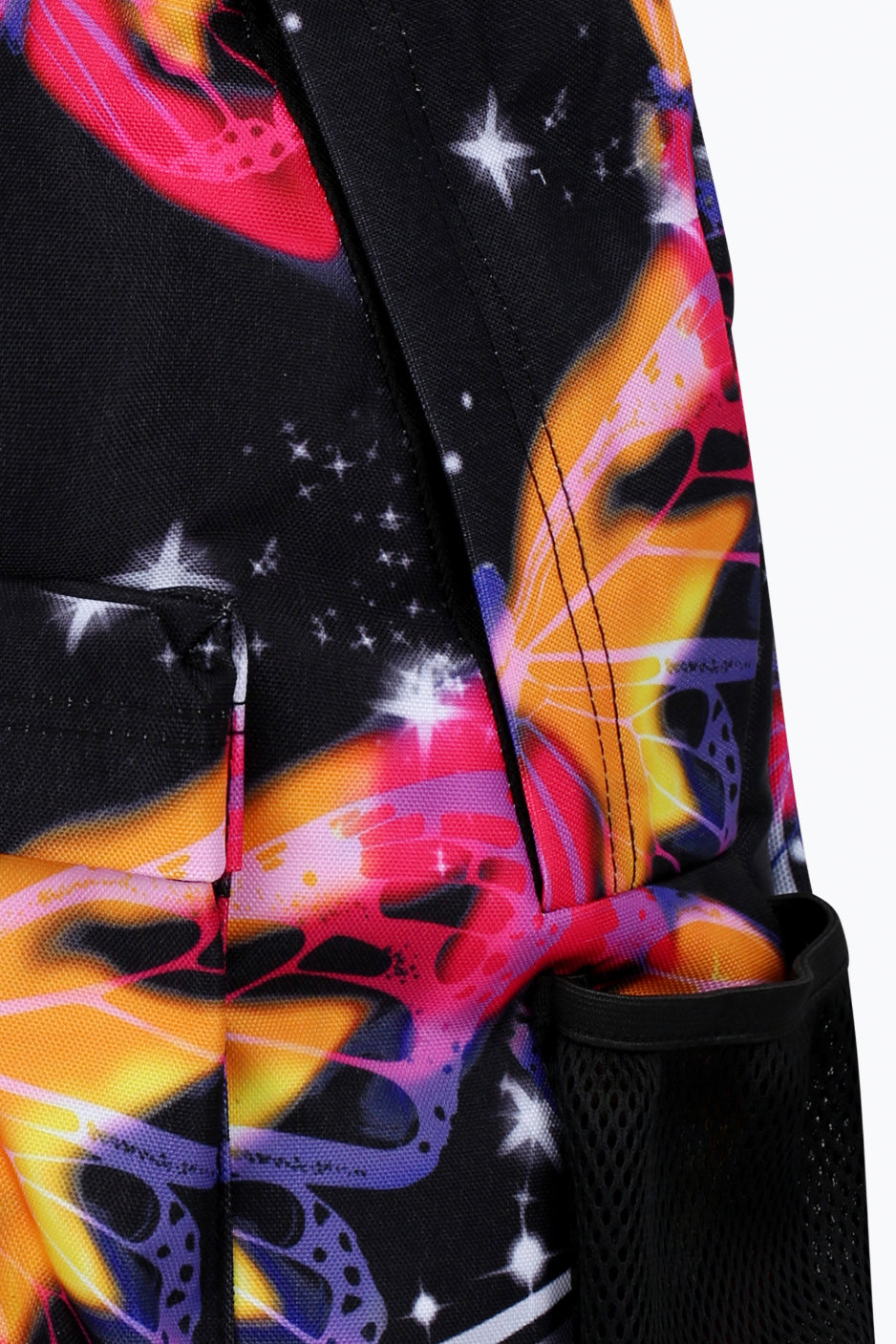 Hype Unisex Multi Glitter Blur Butterfly Backpack