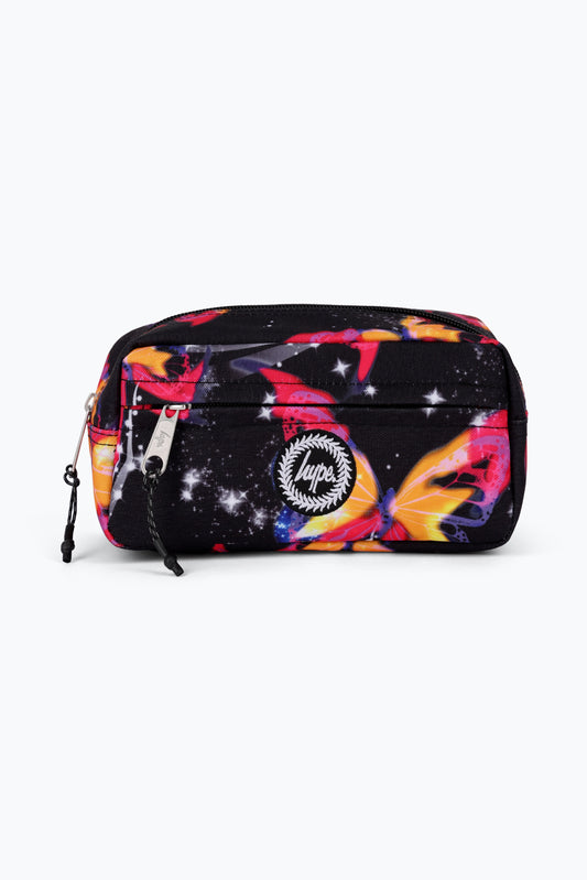 Hype Unisex Multi Glitter Blur Butterfly Maxi Pencil Case