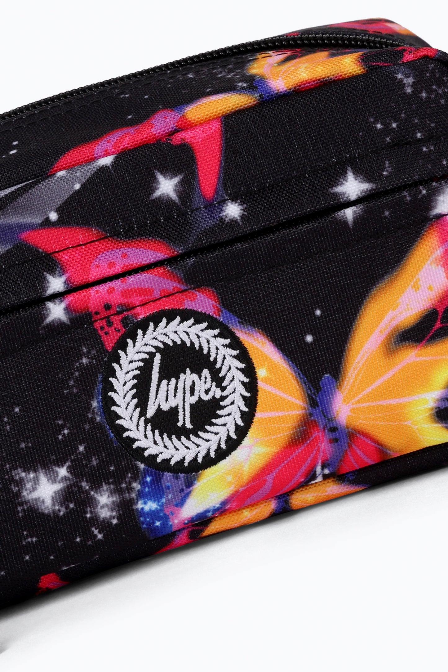 Hype Unisex Multi Glitter Blur Butterfly Maxi Pencil Case