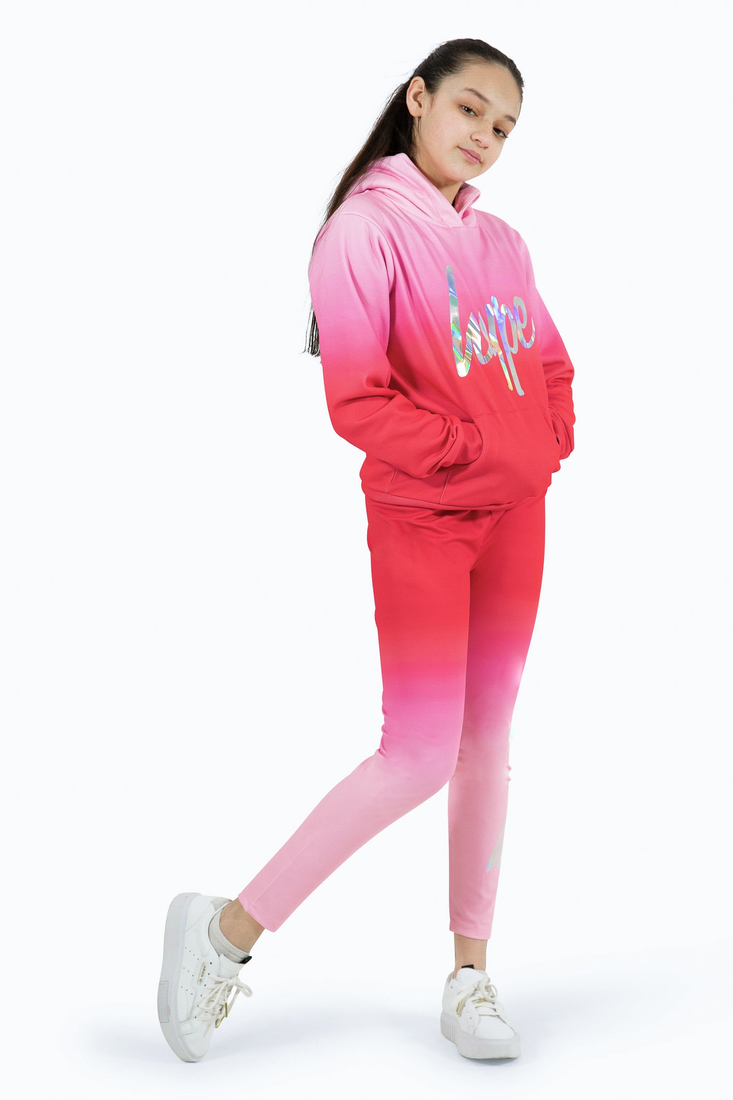 Hype Girls Pink  Fade Hoodie