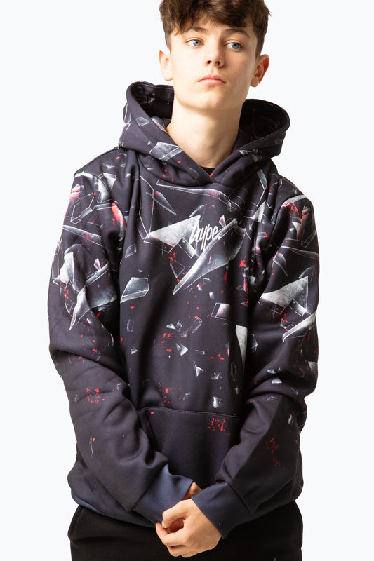 HYPE BOYS RED SHATTER HOODIE