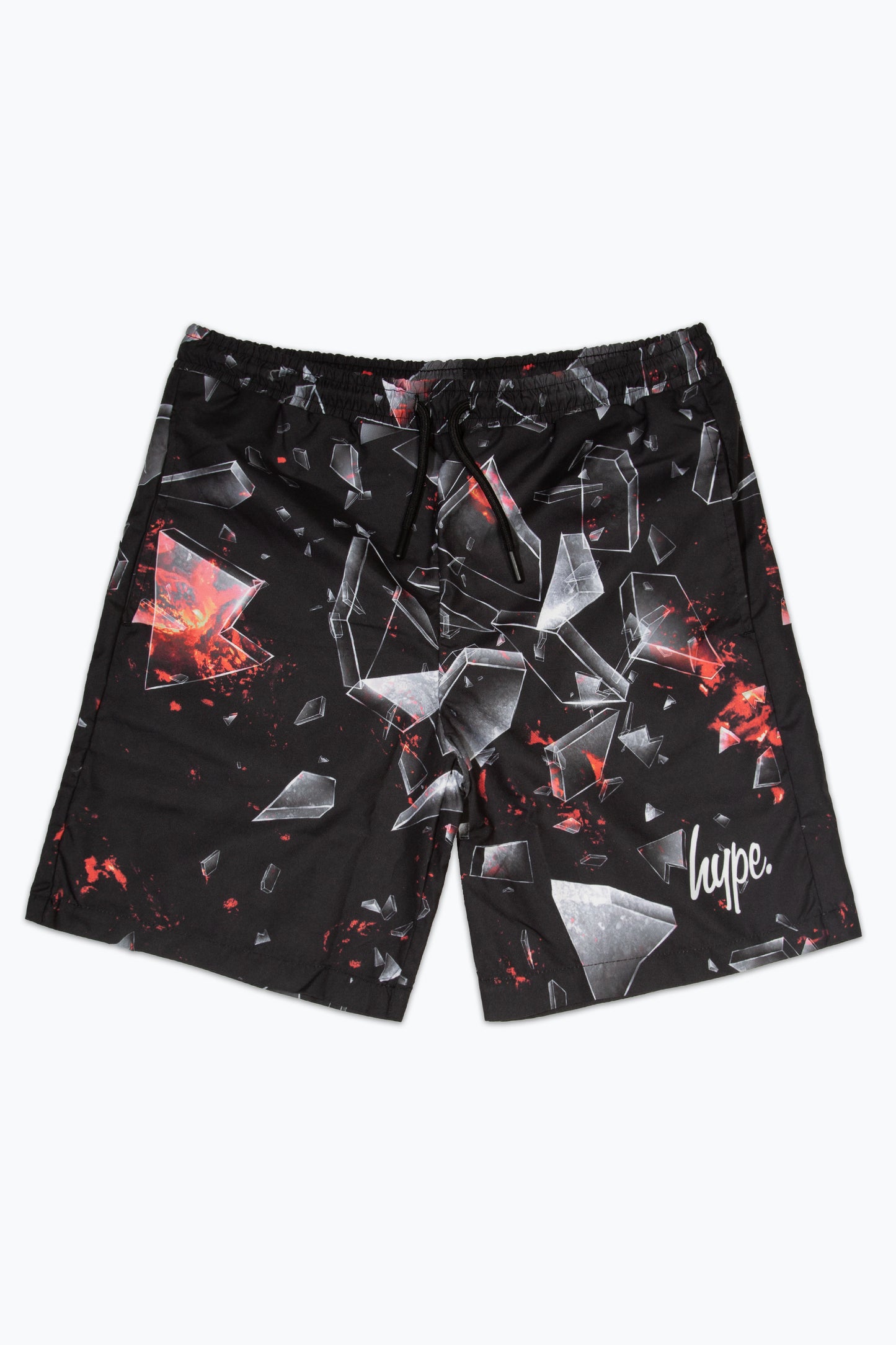 Hype Boys Red Shatter Swim Shorts