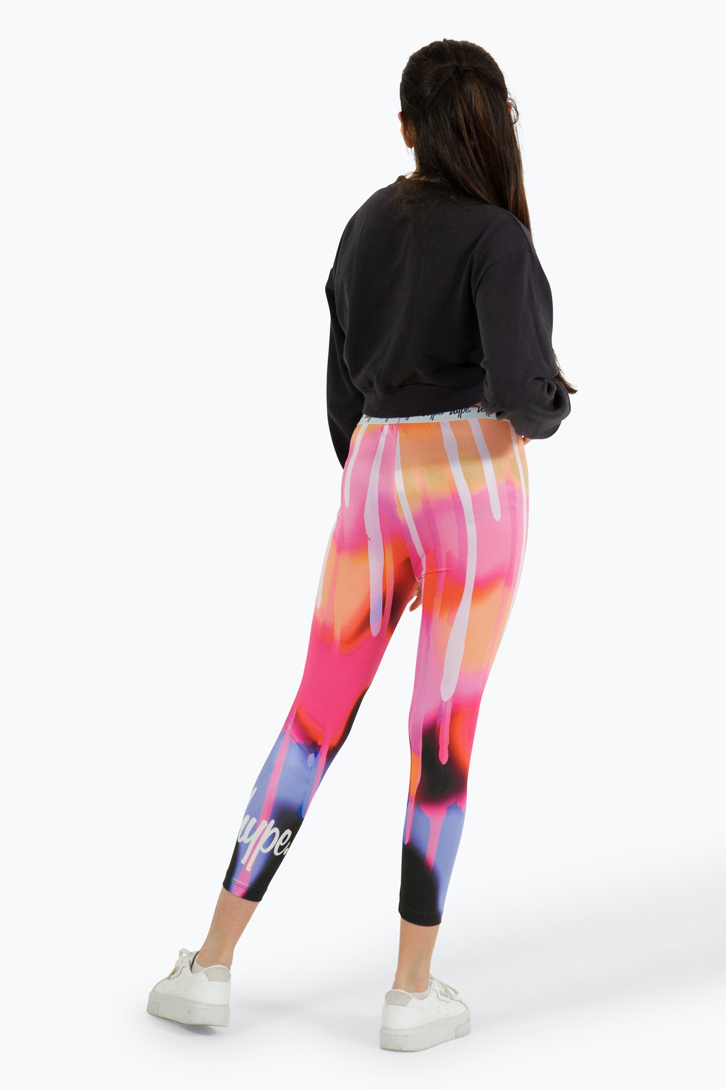 Hype Girls Black Camo Drips Leggings