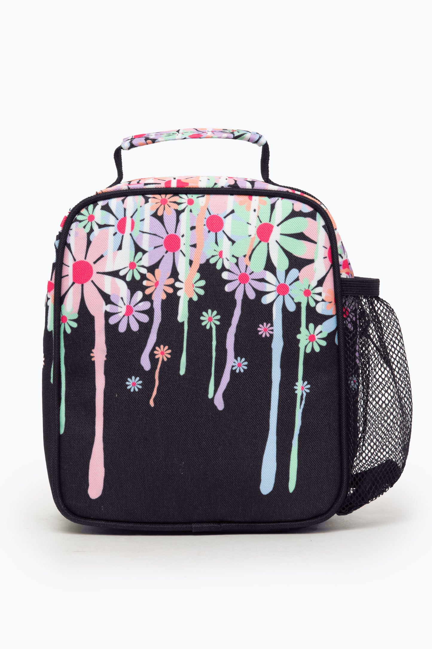 Hype Kids Unisex Black Daisy Drip Lunch Box