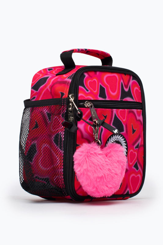 HYPE UNISEX PINK SPRAY HEARTS LUNCH BOX