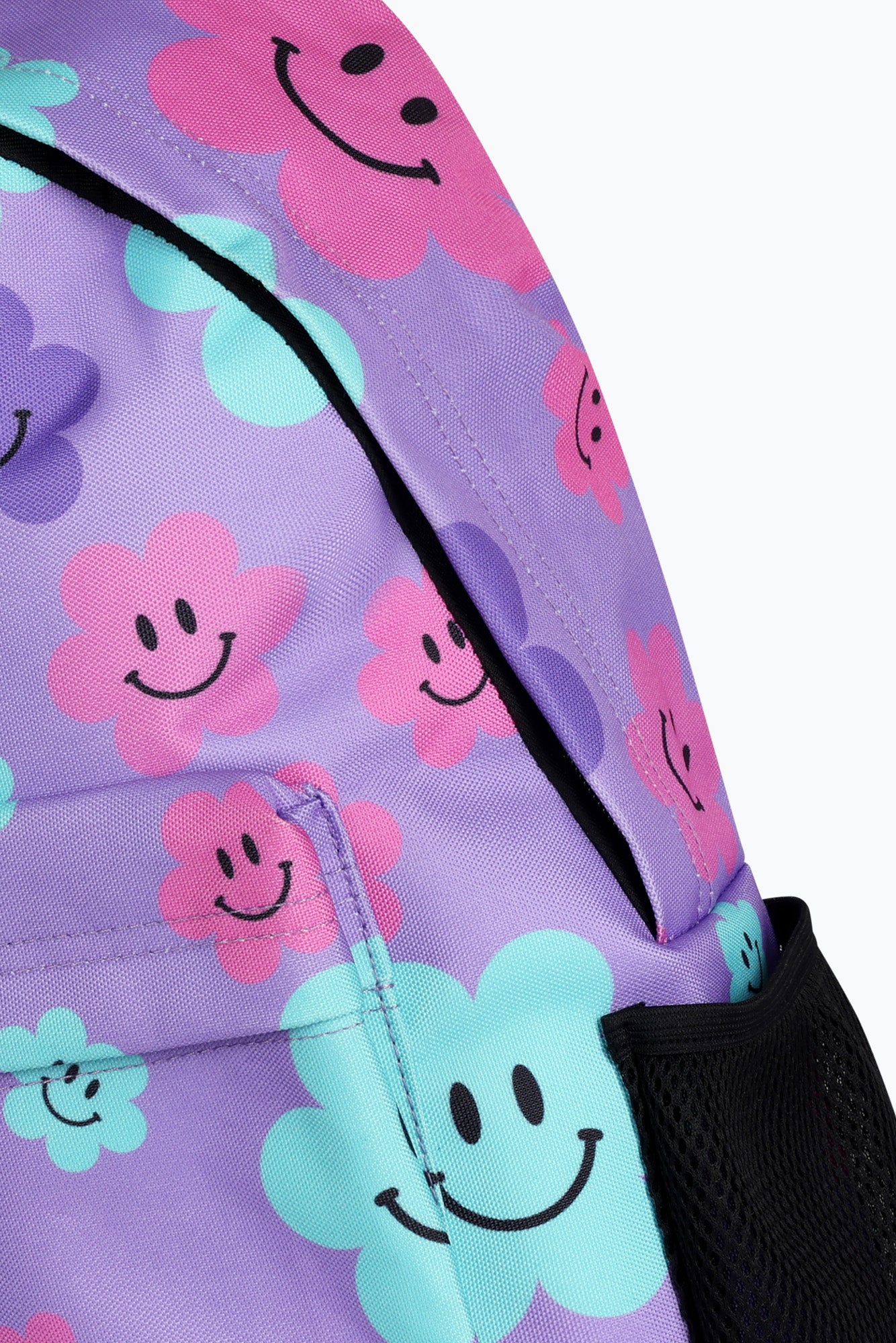 Hype Unisex Purple Happy Flowers Backpack | Hype.
