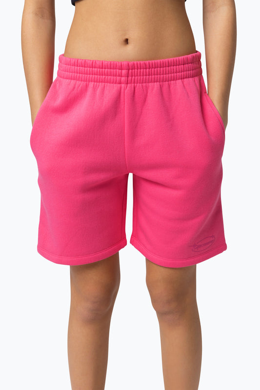 Hype Girls Pink Y2K Logo Shorts