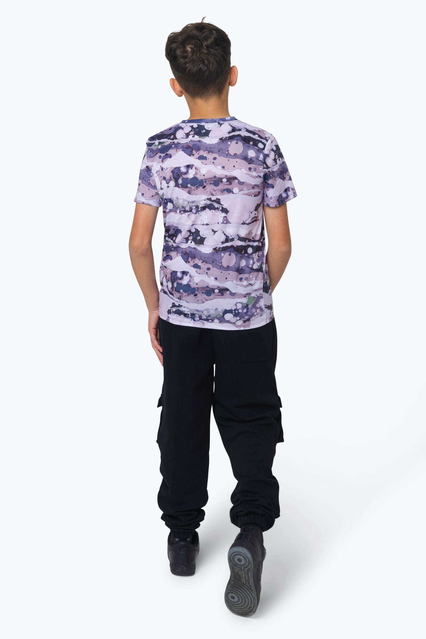 Hype Boys Multi Layered Earth Script T-Shirt