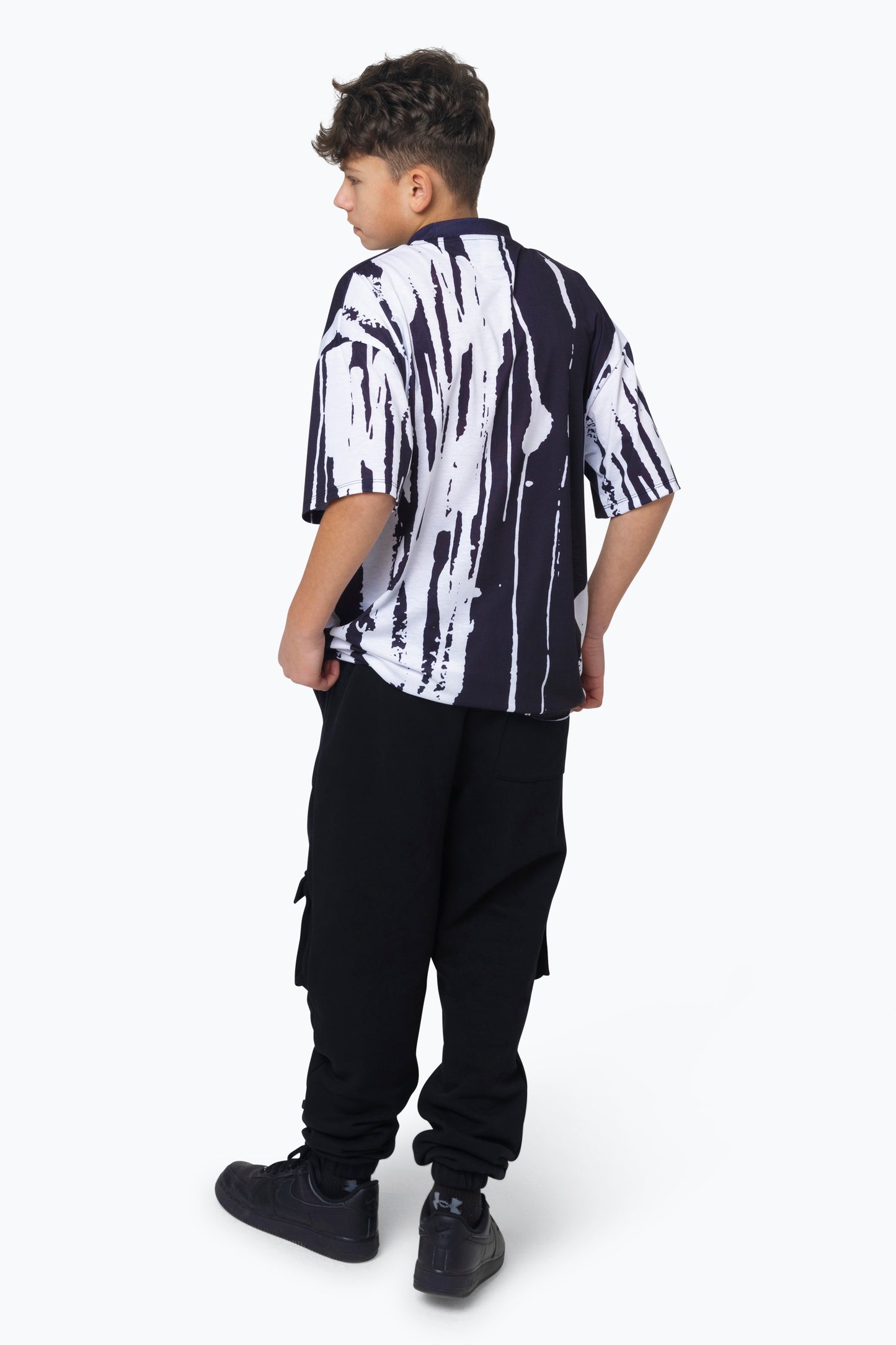 Hype Boys Multi Black Paint Run Oversized T-Shirt