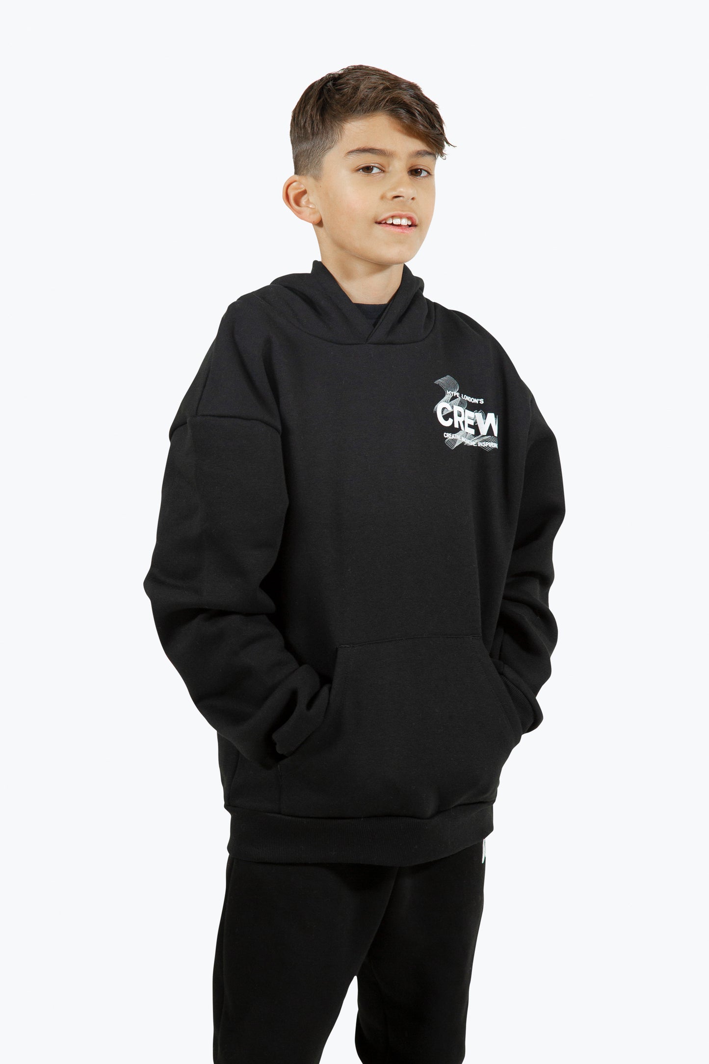 Hype Boys Black Crew Hoodie