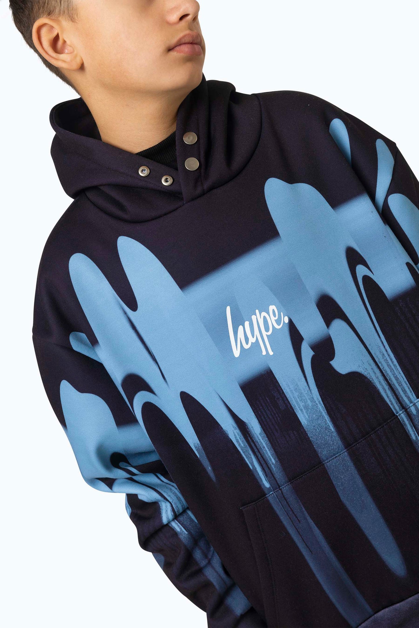 Hype Kids Multi Blue Drips Hoodie