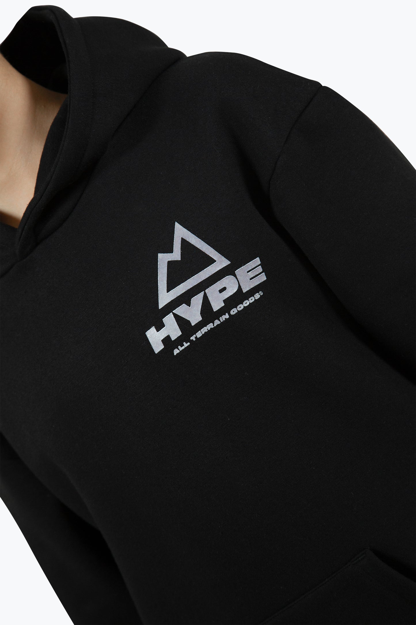 Hype Boys Black Outdoor 3M Hoodie