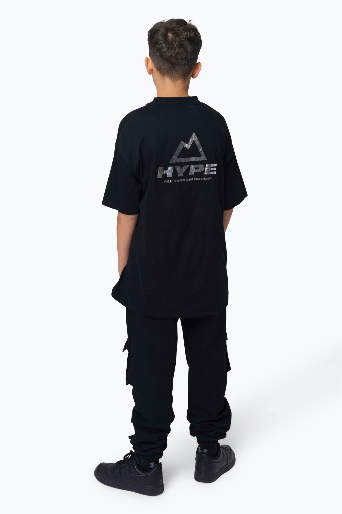 Hype Boys Black Outdoor 3M T-Shirt