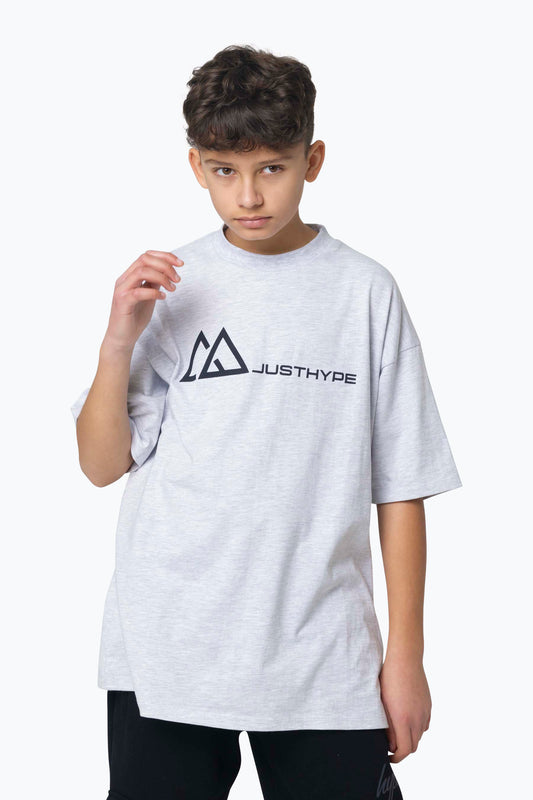 Hype Boys Grey Marl Outdoor Oversized T-Shirt