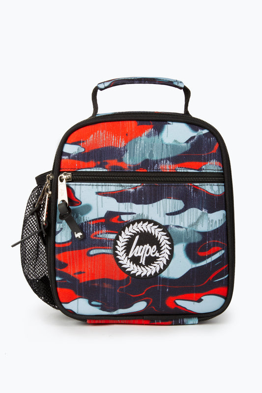 HYPE BOYS RED OUTLINE CAMO DRIPS LUNCH BOX