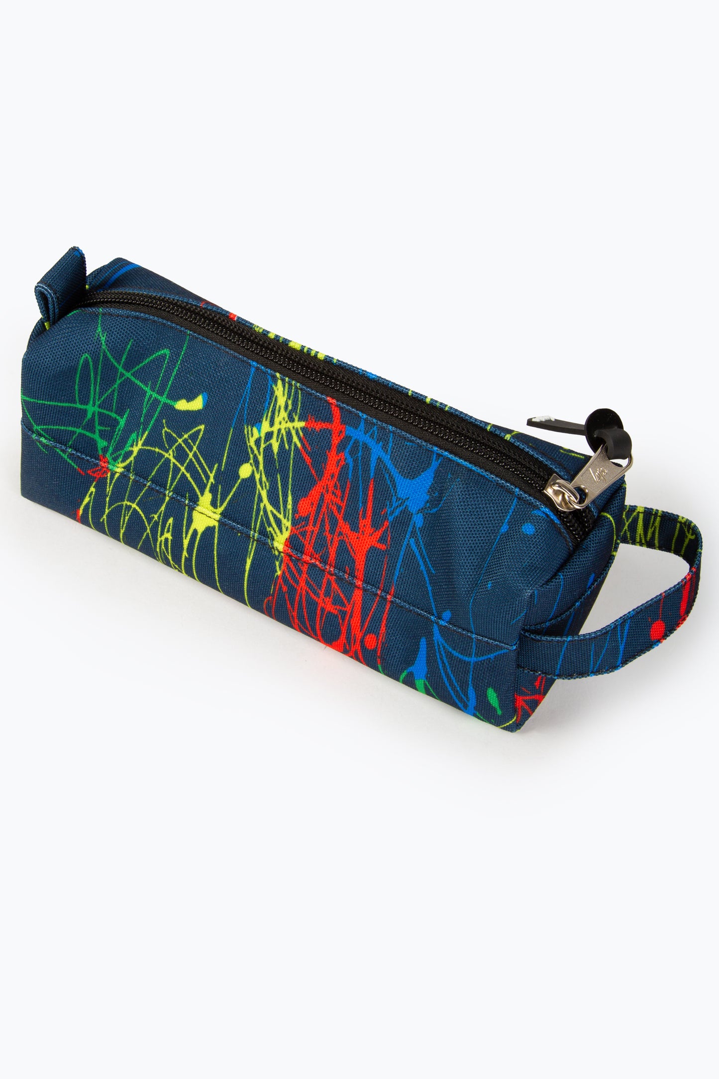 Hype Boys Navy Primary Splatter Pencil Case