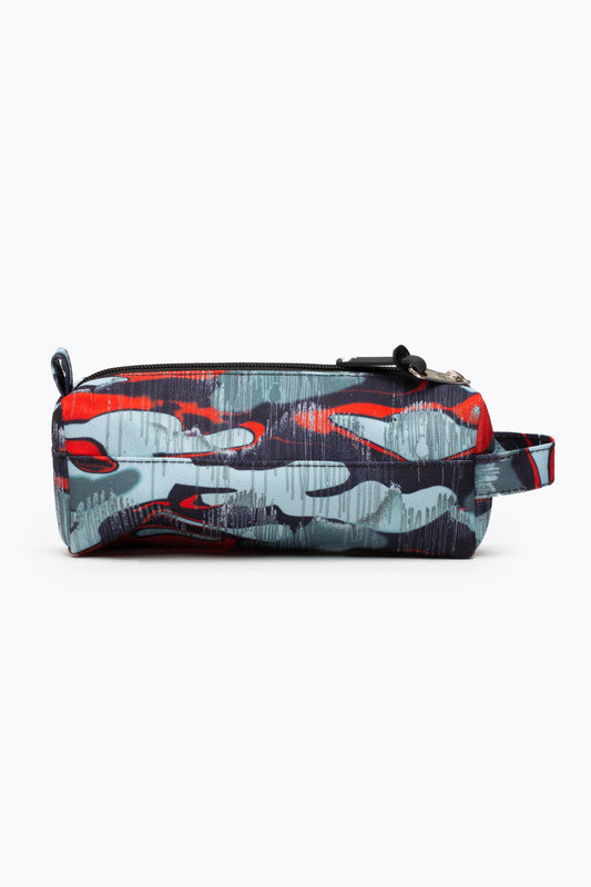 HYPE BOYS RED OUTLINE DRIPS PENCIL CASE