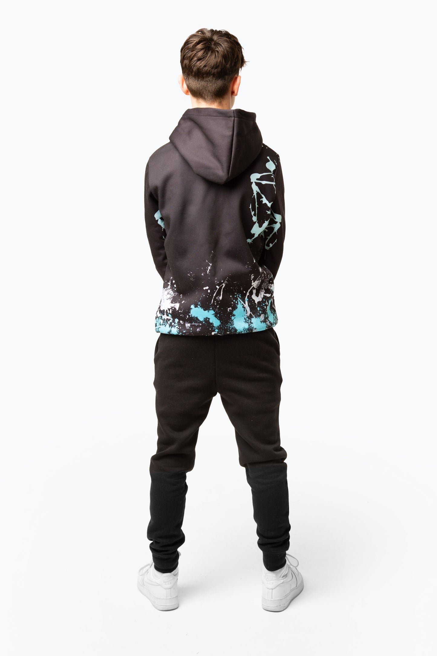 Hype Boys Black Cold Splat Script Hoodie