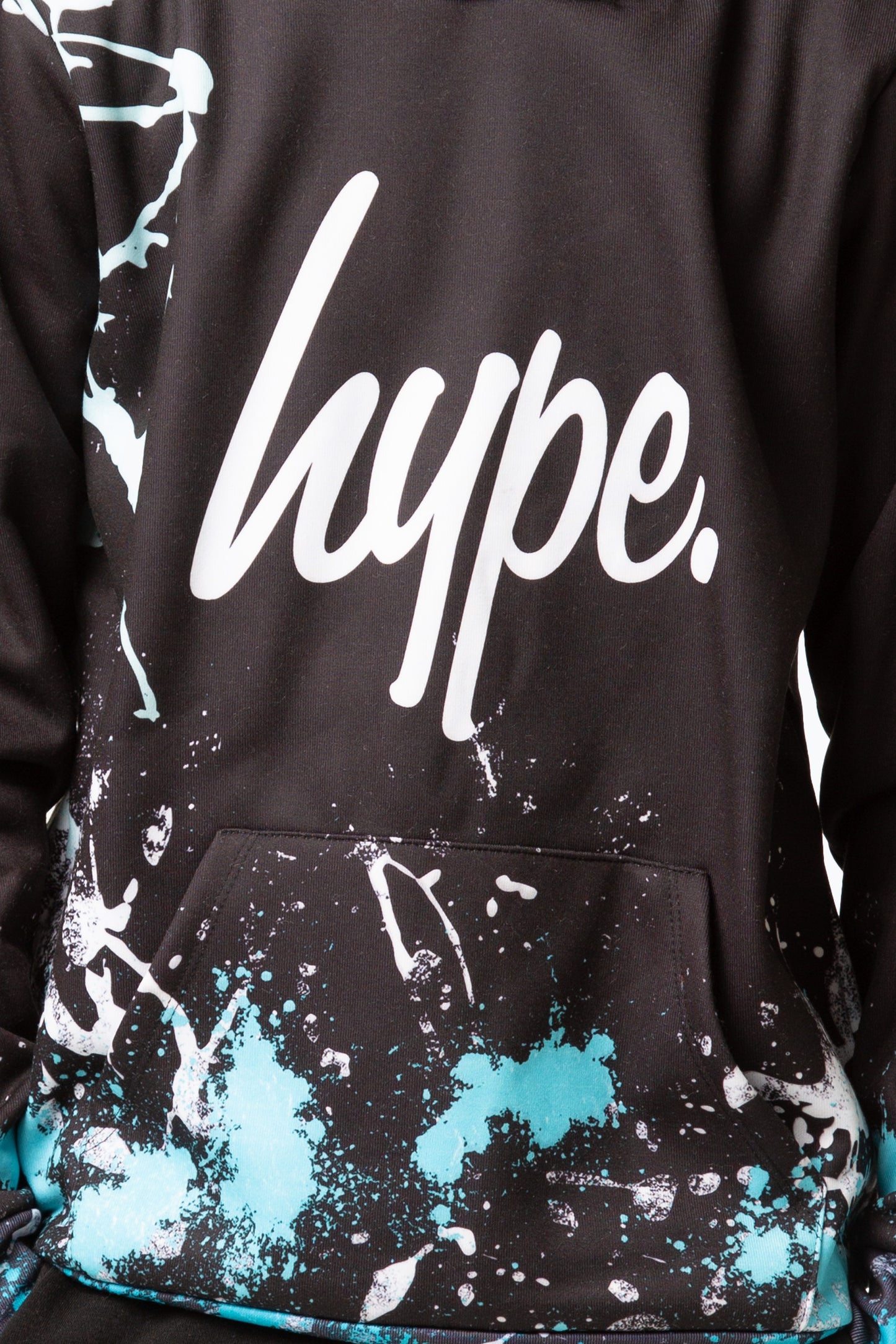 Hype Boys Black Cold Splat Script Hoodie