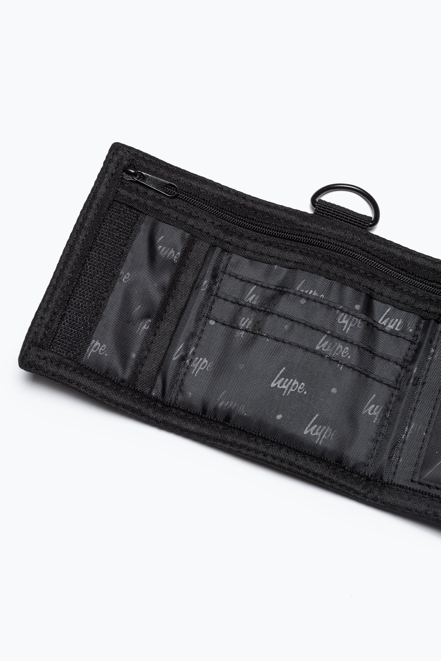 Hype Unisex Black Smokey Storm Outline Crest Wallet