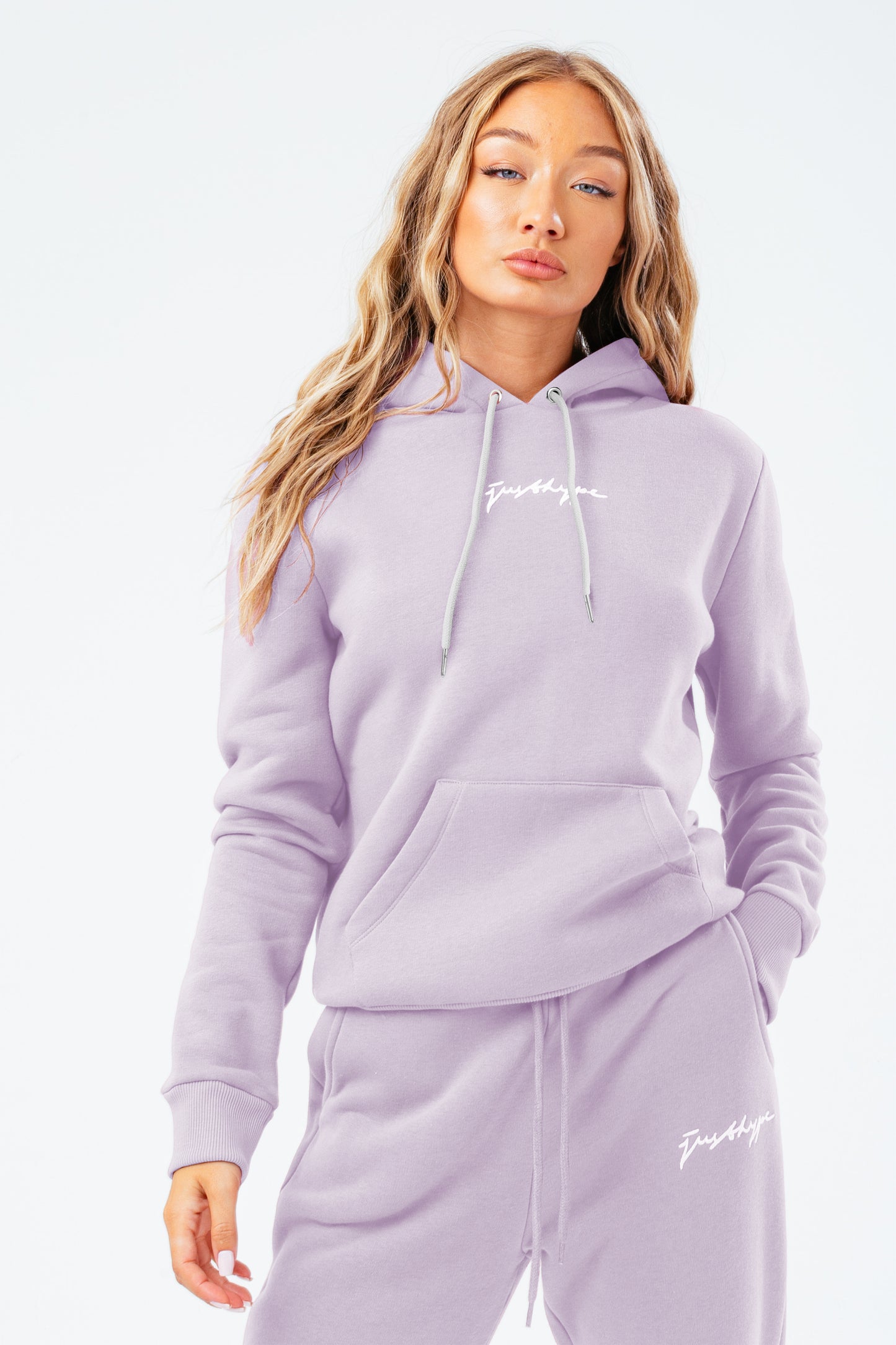 Hype Purple Scribble Women'S Hoodie