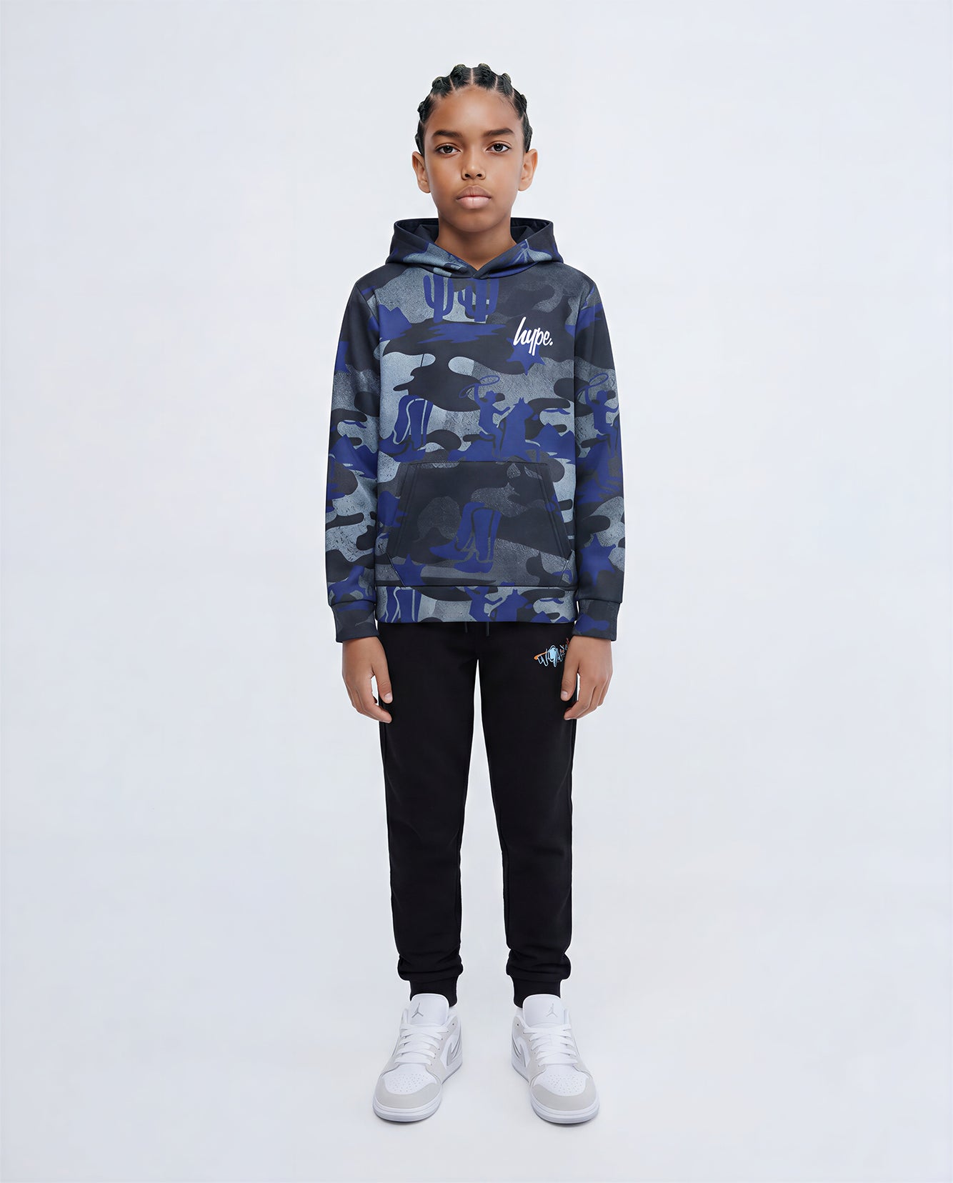 Hype Boys Black Graffiti Joggers