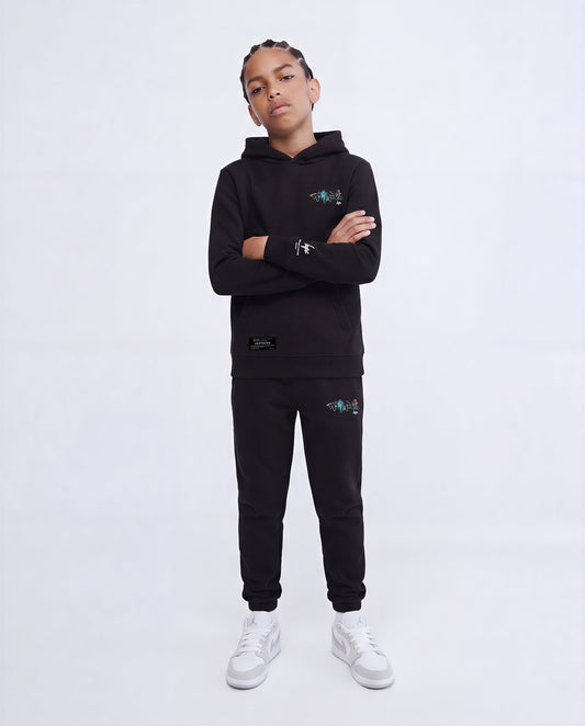 Hype Boys Black Graffiti Joggers