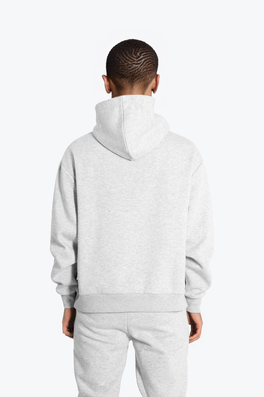 Hype Mens Grey Marl Scribble Boxy Hoodie