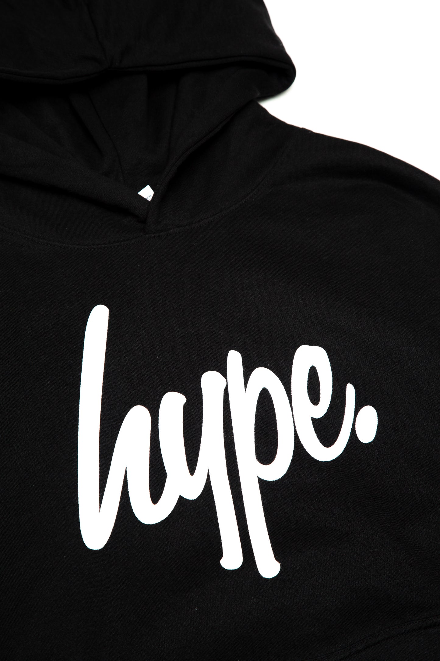 Hype Adults Black Script Hoodie