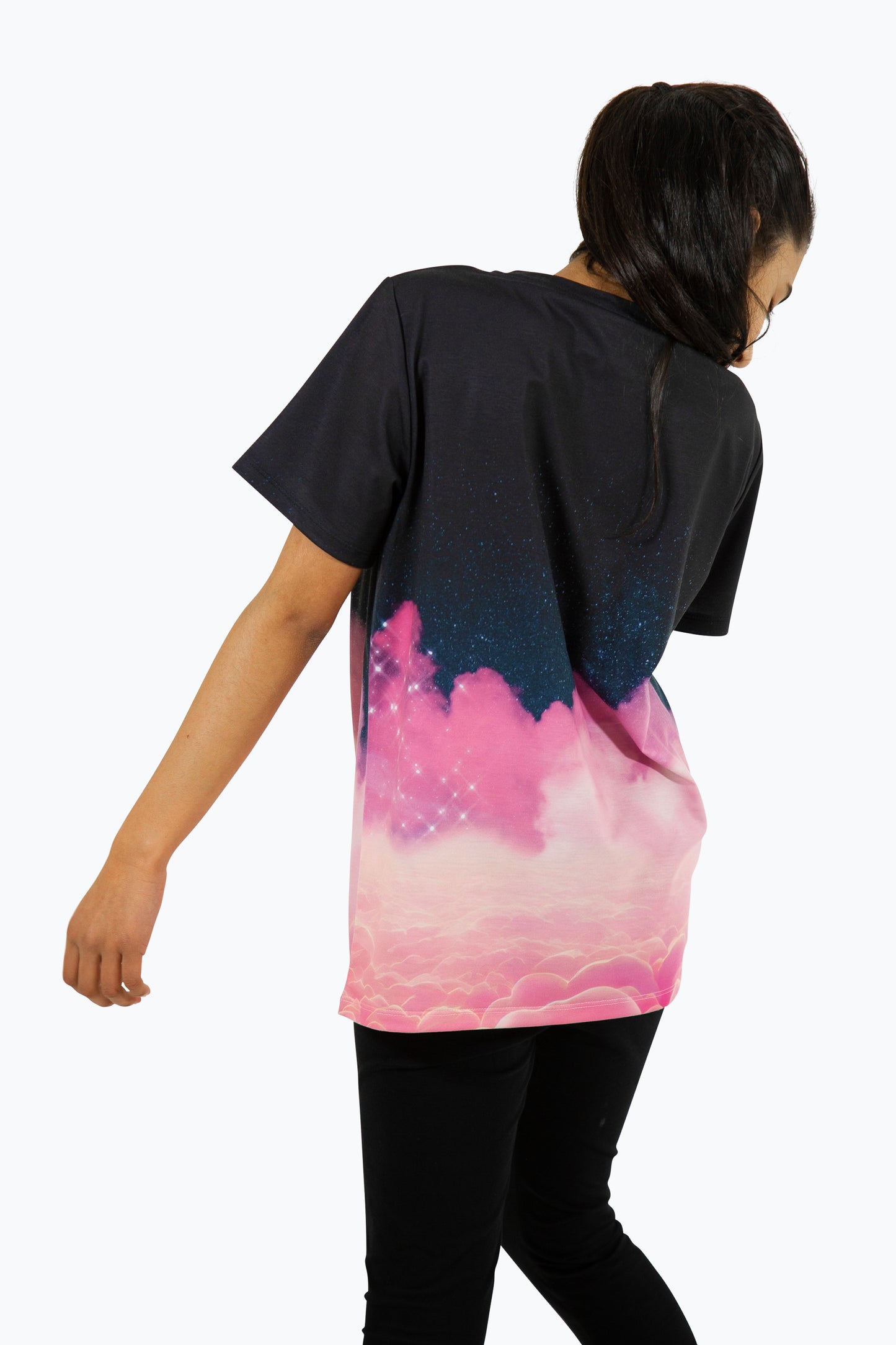 Hype Girls Multi Cloud Fade T-Shirt