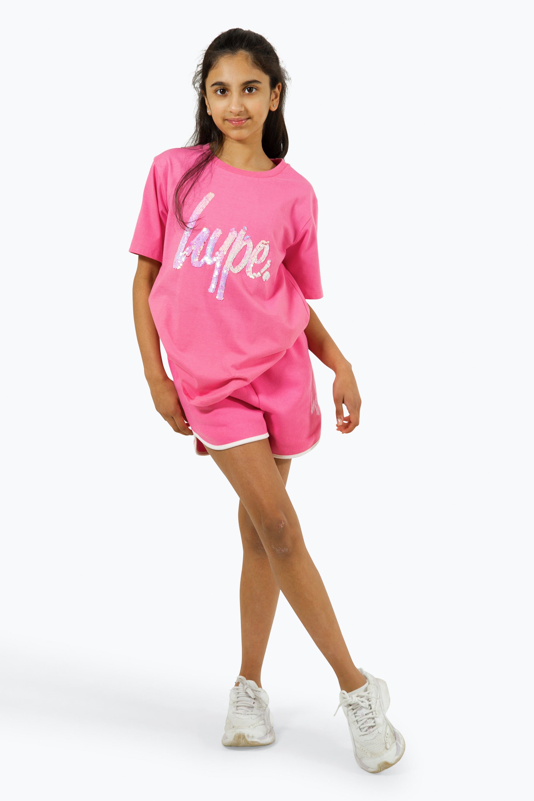 Hype. Girls Pink Script T-Shirt