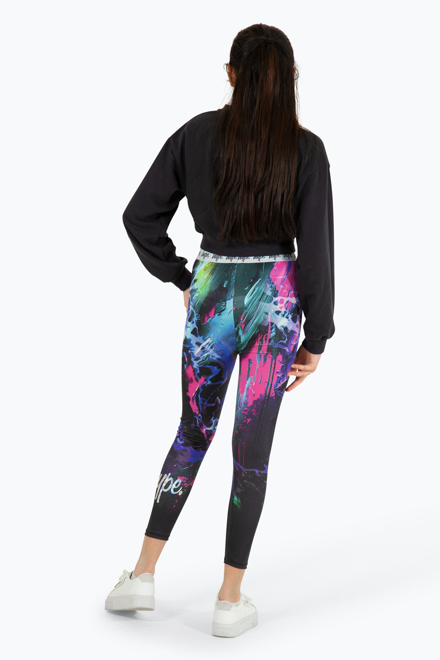 Hype Girls Multi Dark Smudge Leggings