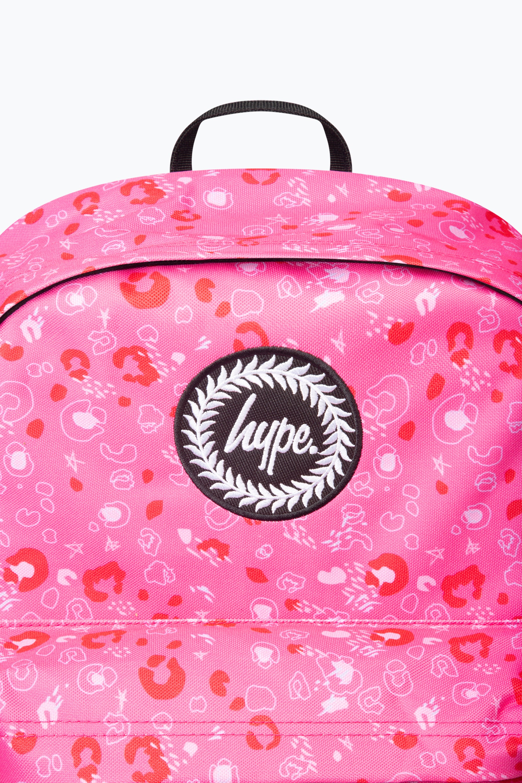 Hype Girls Pink Leopard Backpack